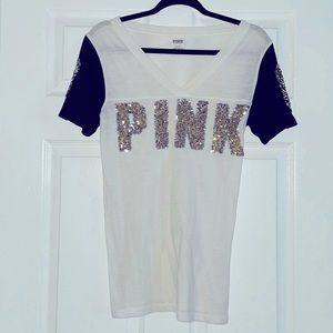 Collegiate VS PINK football Jersey Tee
